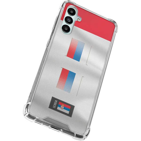 Serbia Soccer Flag Galaxy A15 5G Clear Case